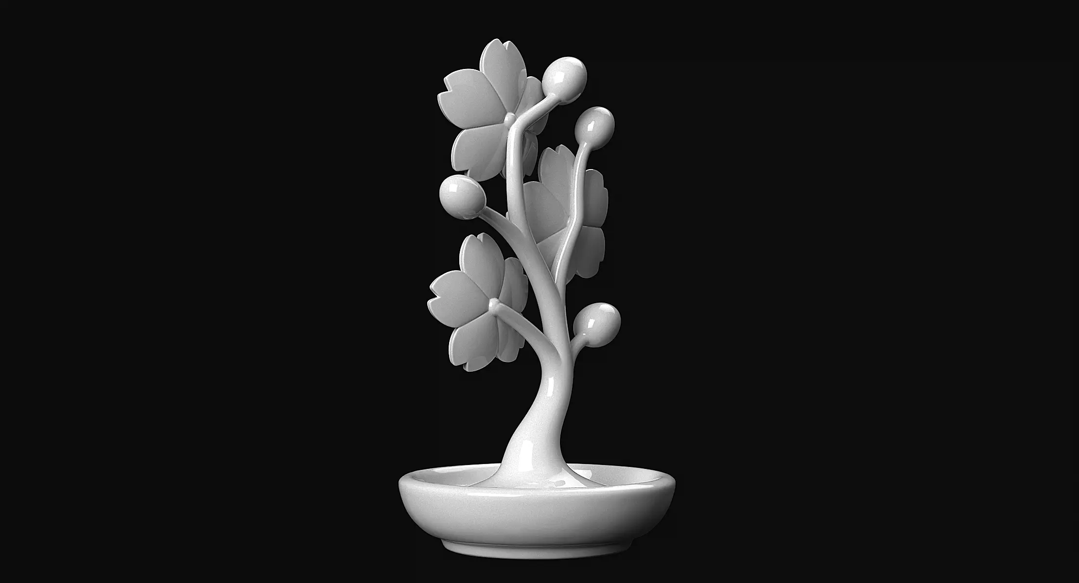 Cherry Blossoms 3D print model_6