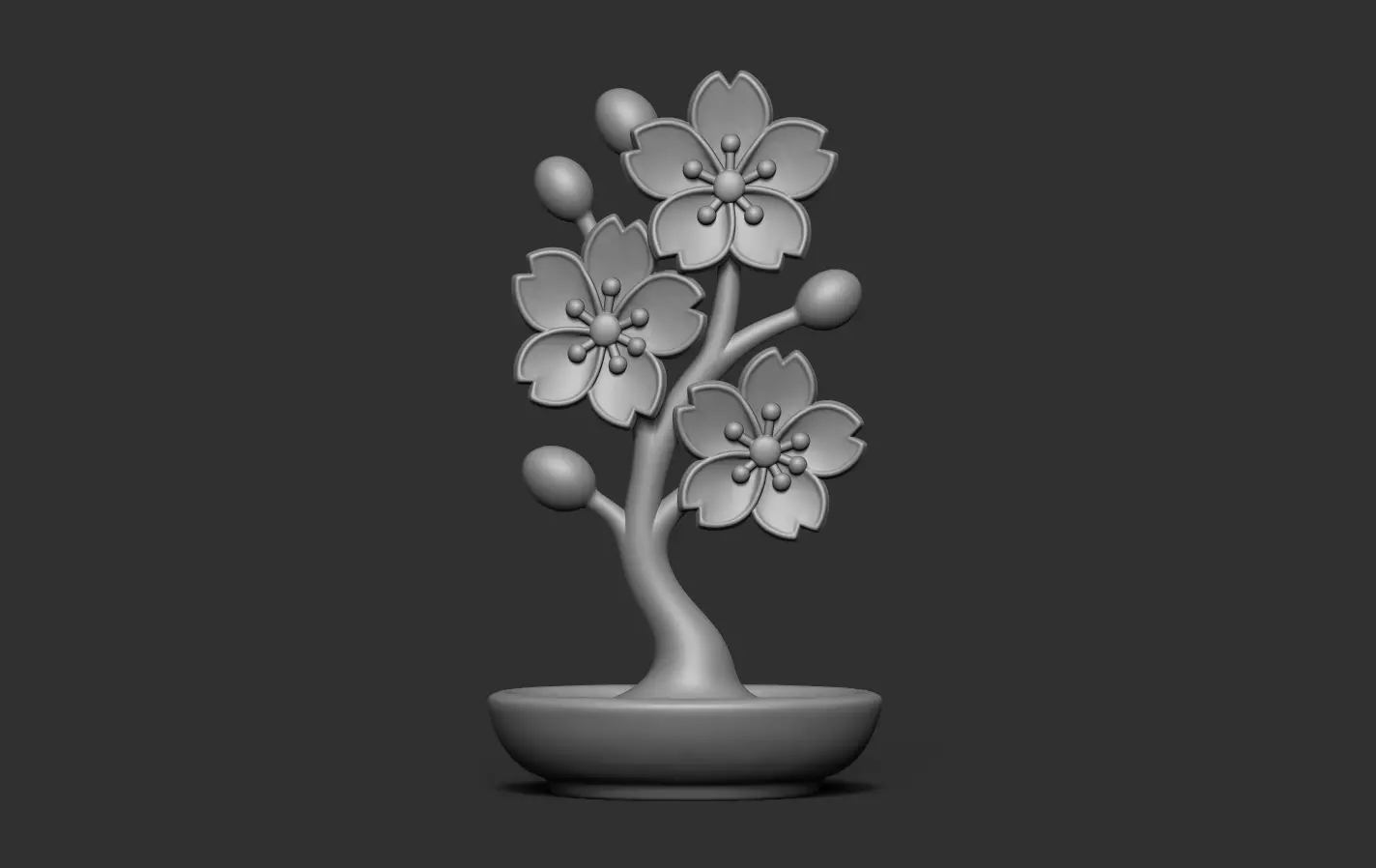 Cherry Blossoms 3D print model_11