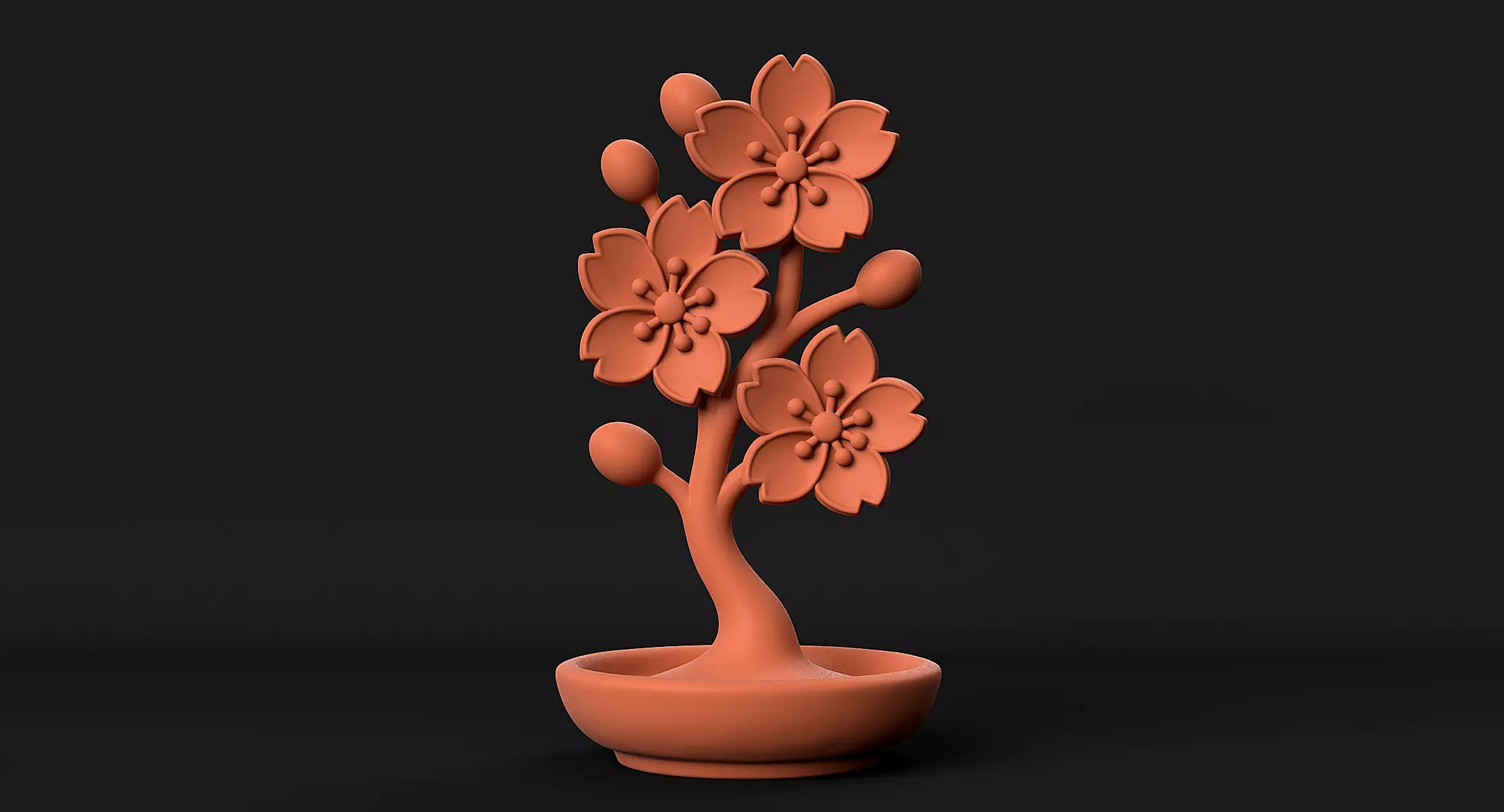 Cherry Blossoms 3D print model_9