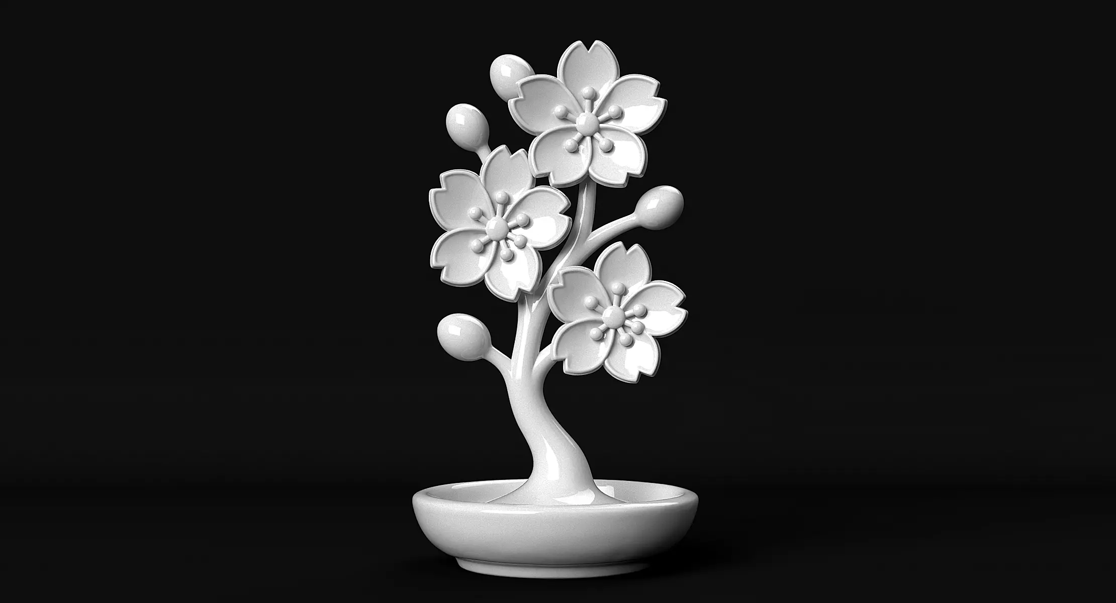 Cherry Blossoms 3D print model_1