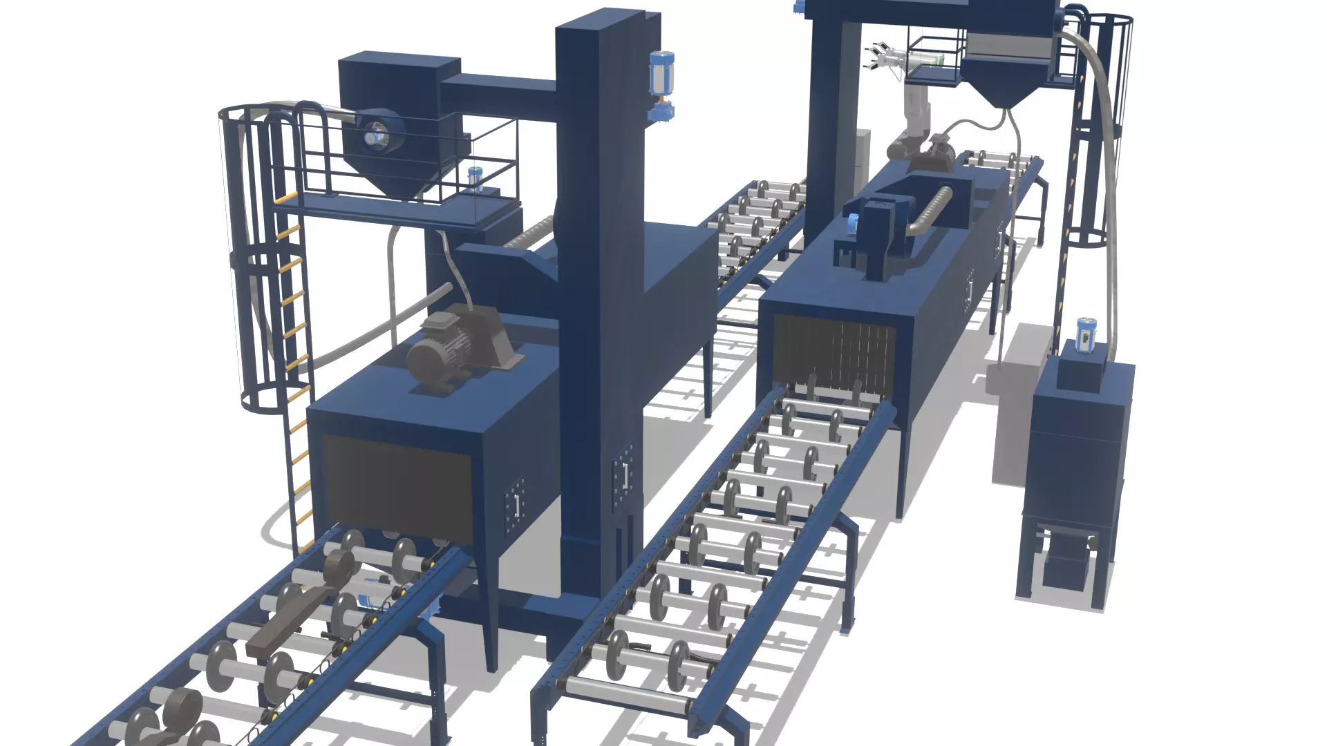 Industrial Shot Blasting Machine High-Detail 3D Model 3D model_0