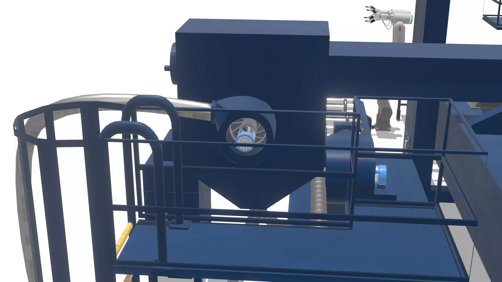 Industrial Shot Blasting Machine High-Detail 3D Model 3D model_2