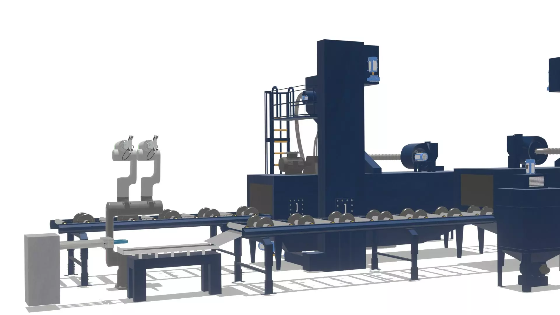 Industrial Shot Blasting Machine High-Detail 3D Model 3D model_4