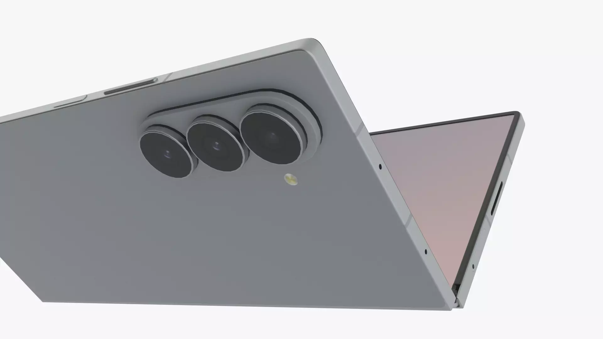 Samsung Galaxy Z Fold 7 Silver Shadow 3D model_2