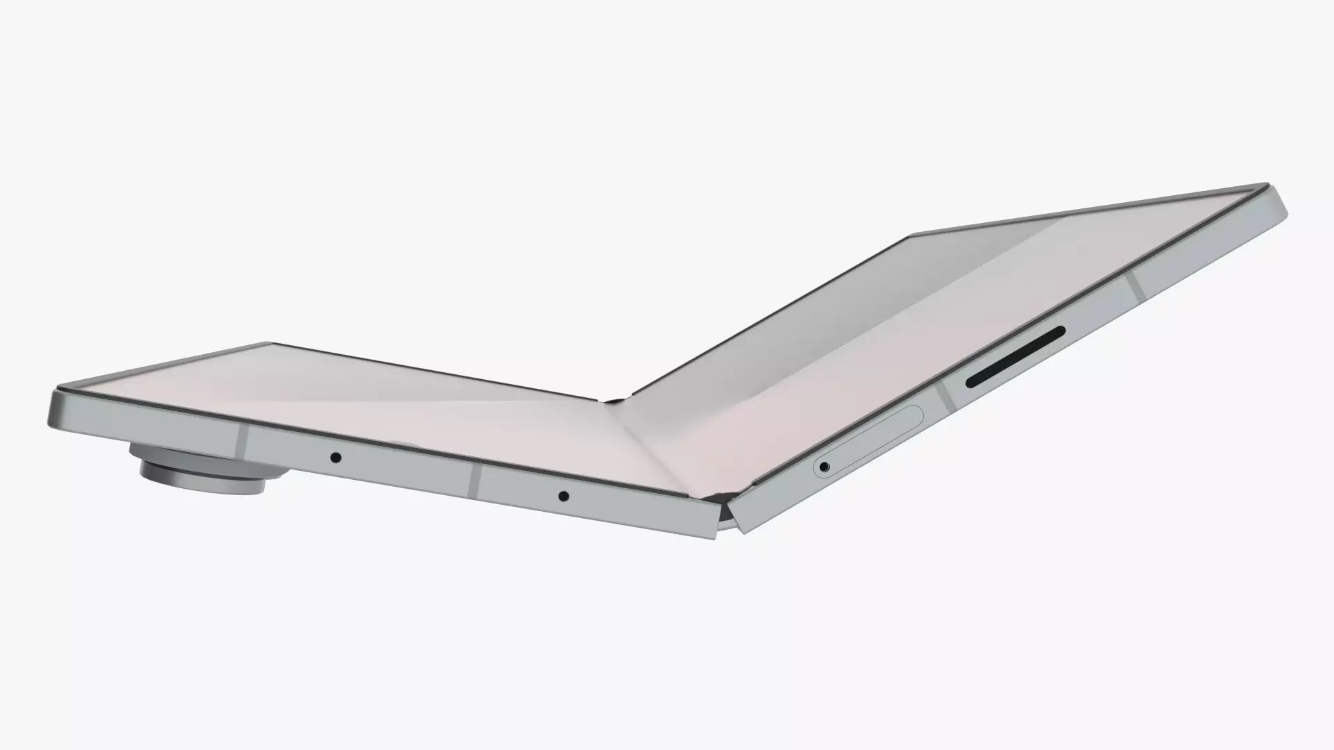 Samsung Galaxy Z Fold 7 Silver Shadow 3D model_6