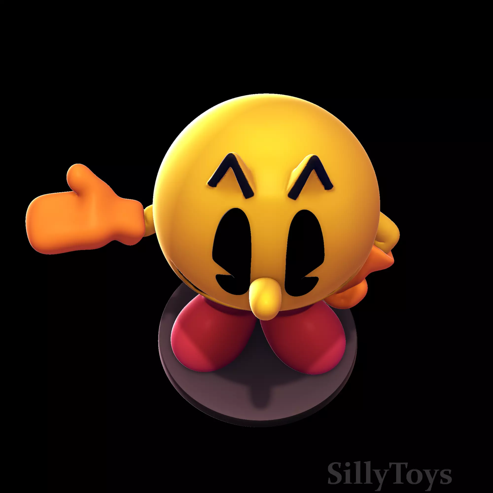 PAC-MAN 3D print model_4