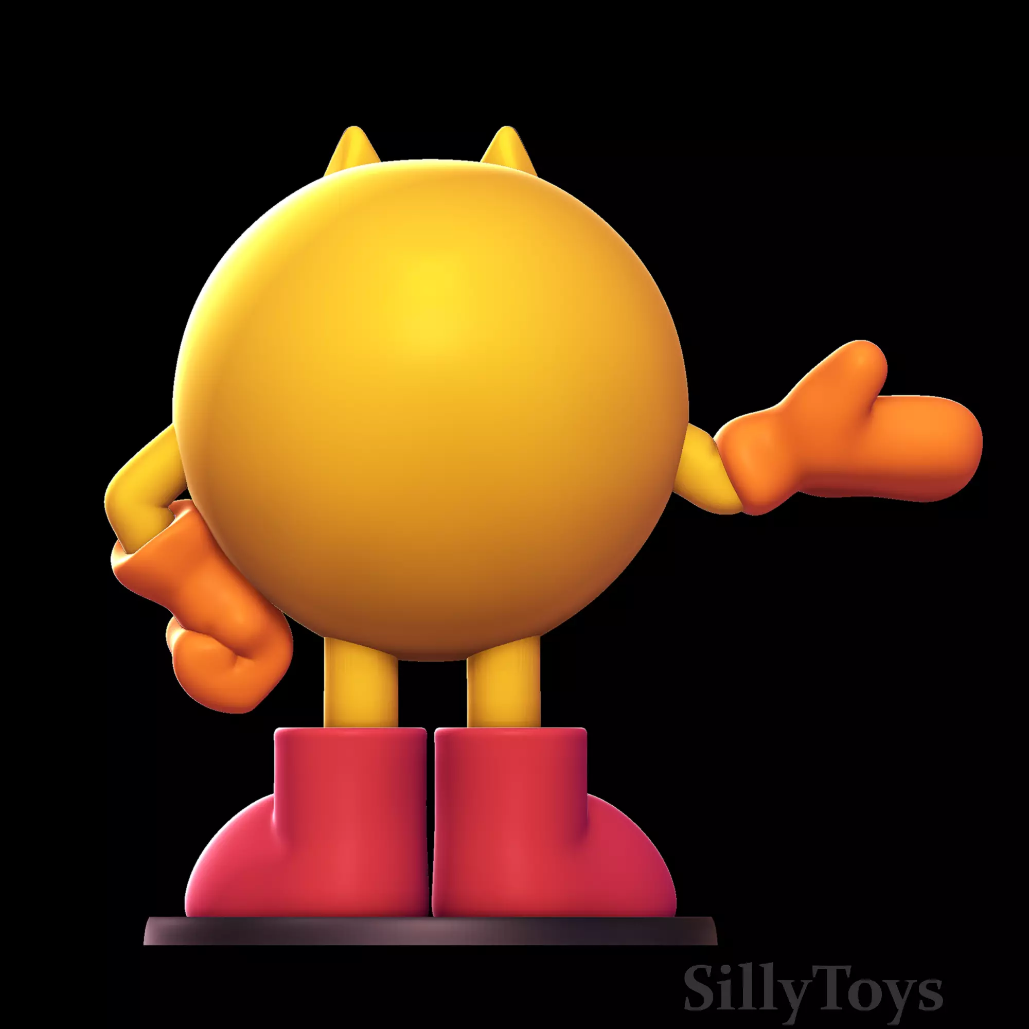 PAC-MAN 3D print model_3
