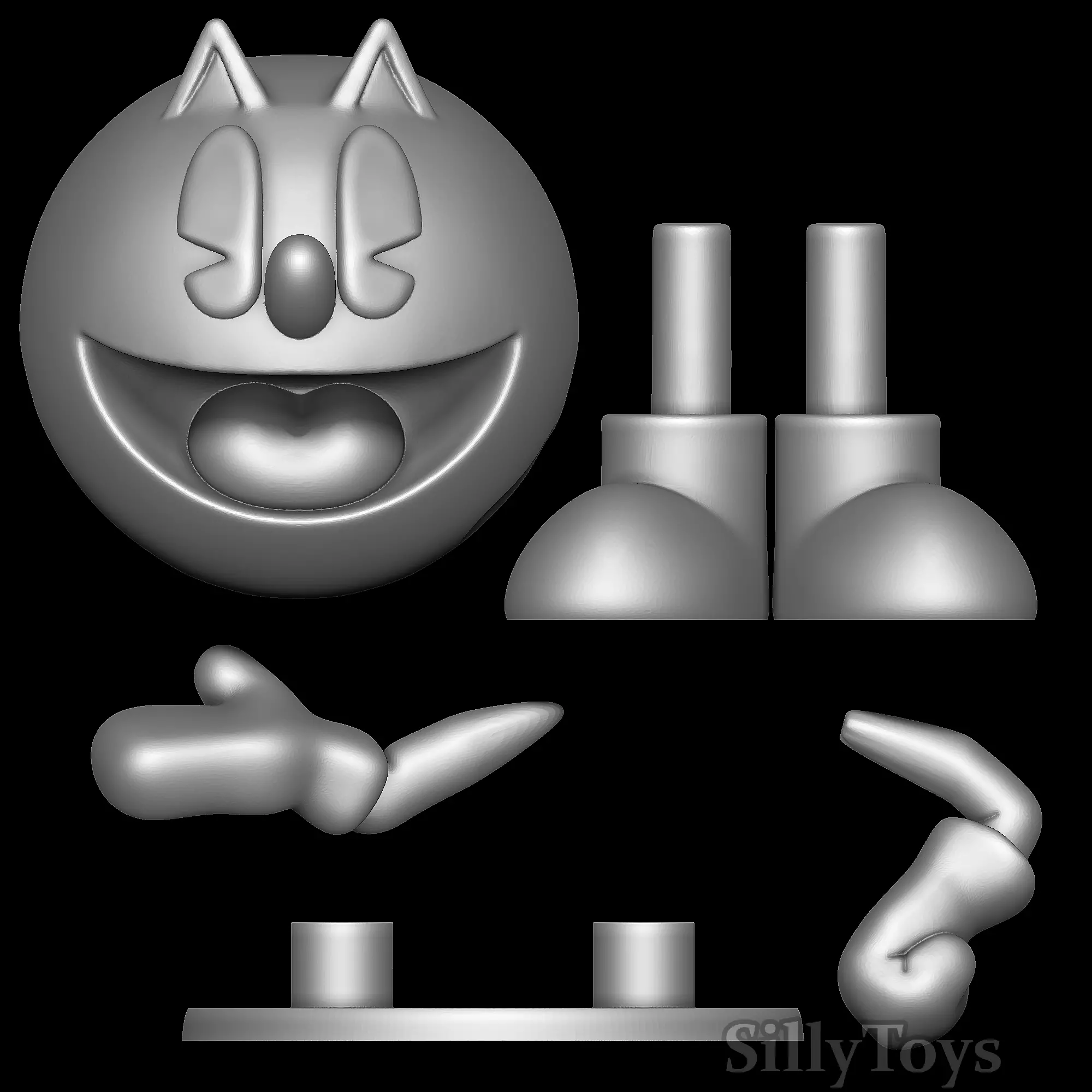 PAC-MAN 3D print model_5