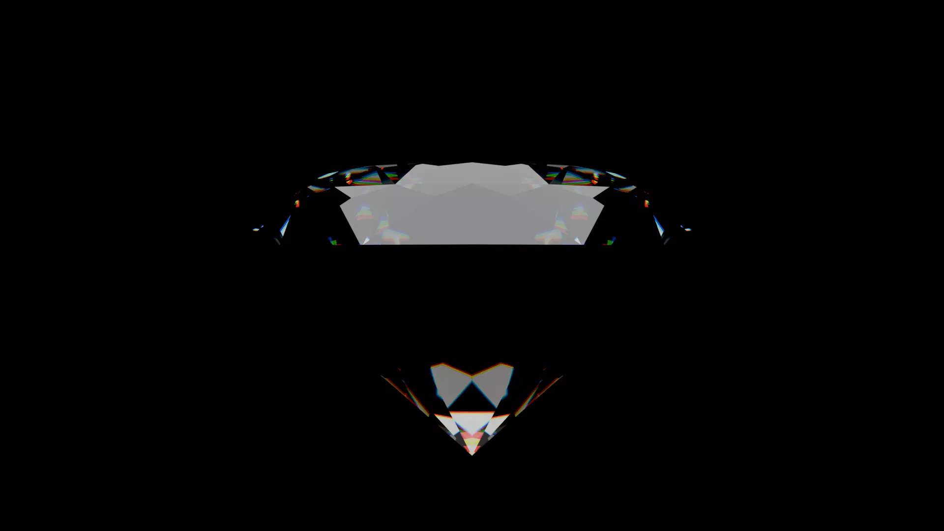 Diamond Low-poly 3D model_4