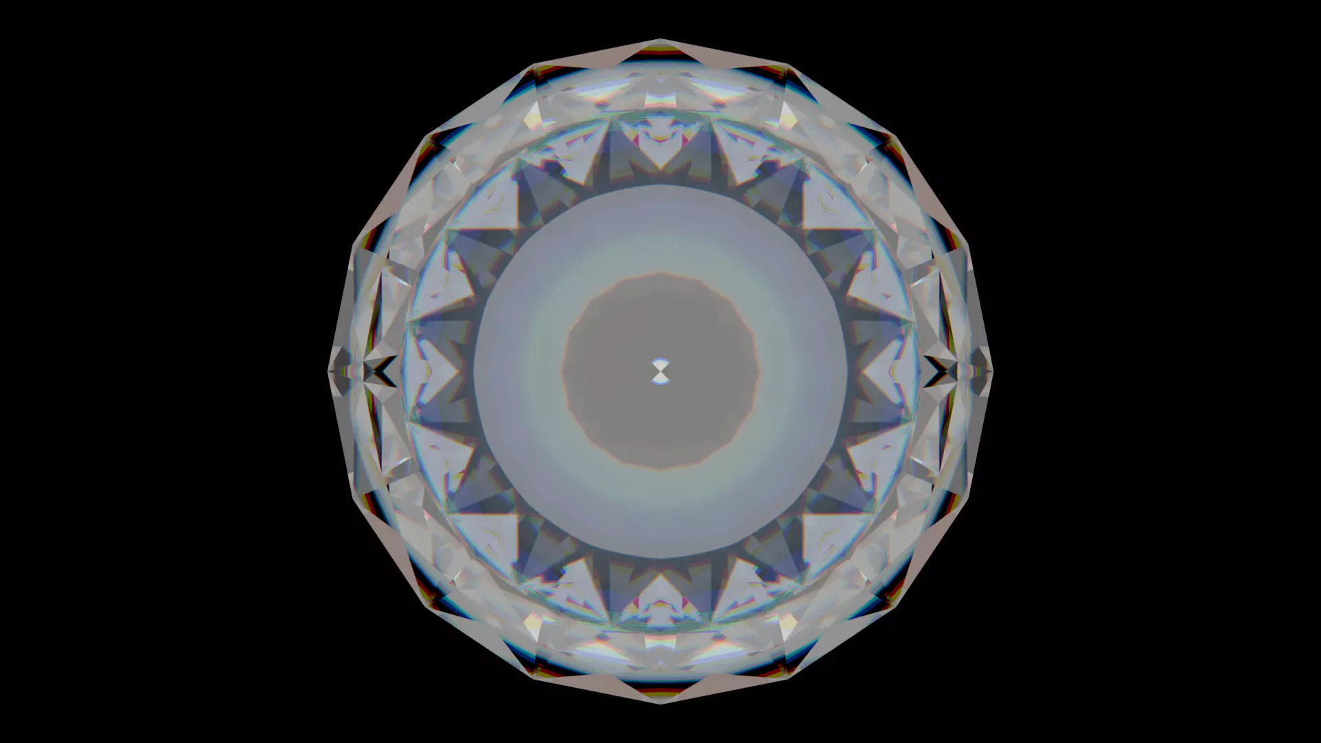 Diamond Low-poly 3D model_2