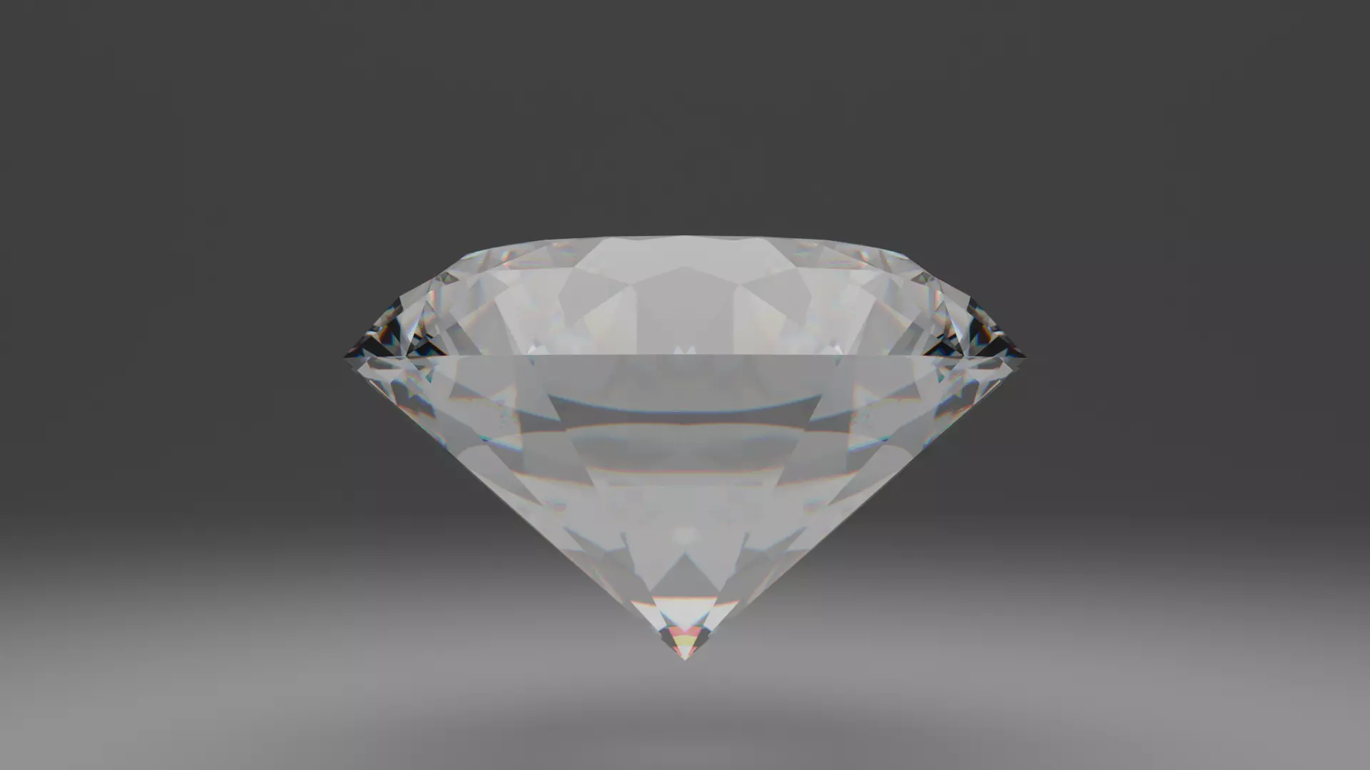 Diamond Low-poly 3D model_6