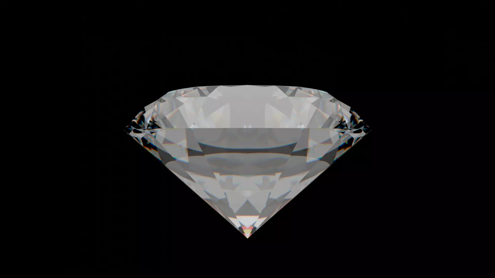 Diamond Low-poly 3D model_5