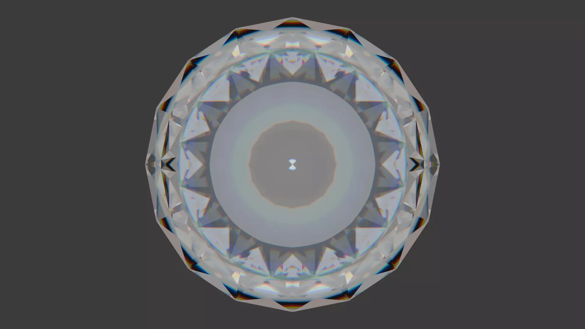 Diamond Low-poly 3D model_9