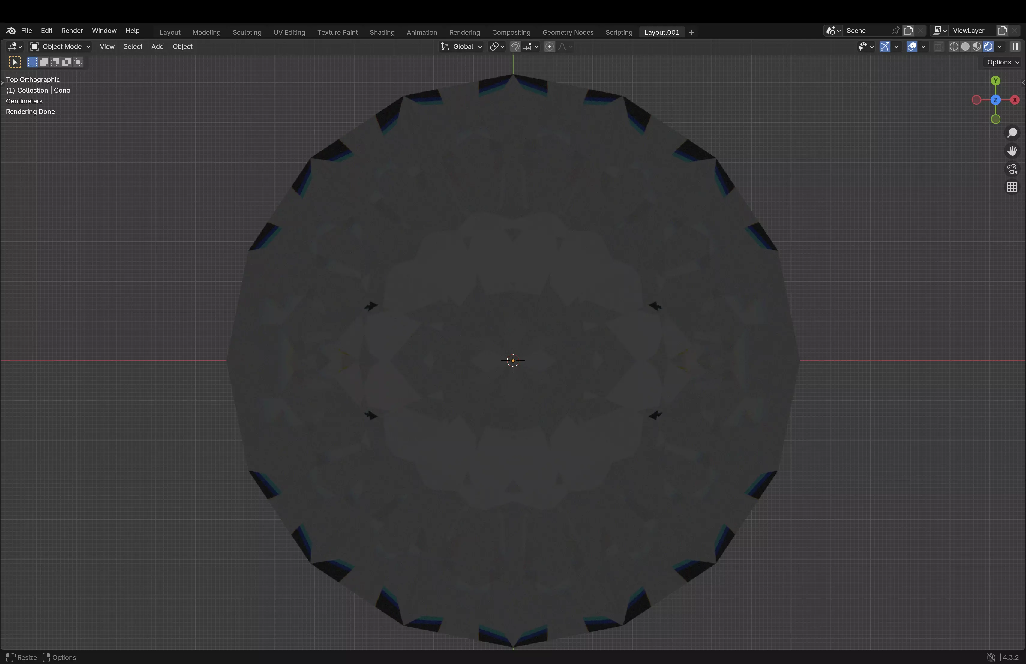 Diamond Low-poly 3D model_12