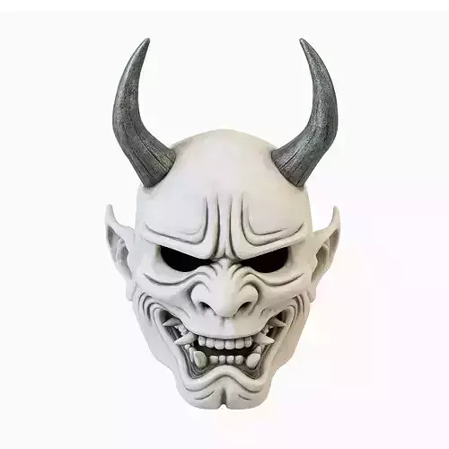 White Oni Demon Mask toy
