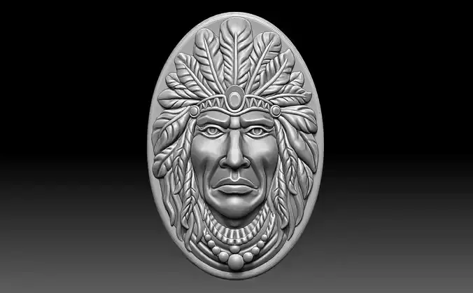 Red Indian Chief Relief