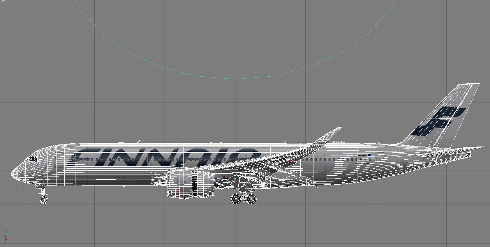 Airbus A350-900 XWB Finnair OH-LWA Low-poly 3D model_18