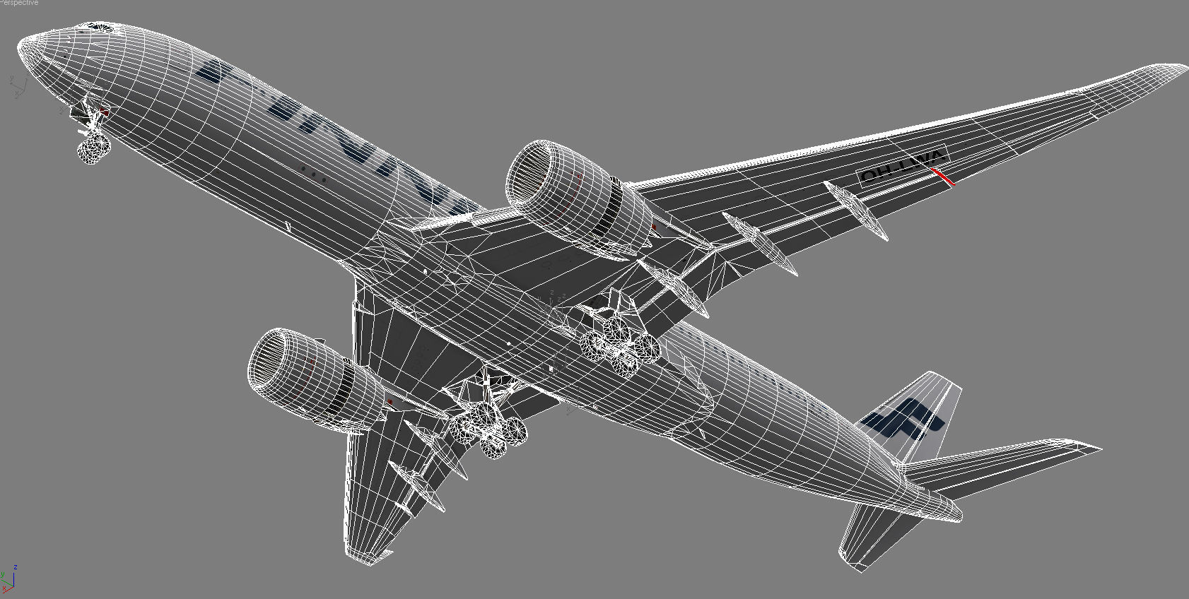 Airbus A350-900 XWB Finnair OH-LWA Low-poly 3D model_19