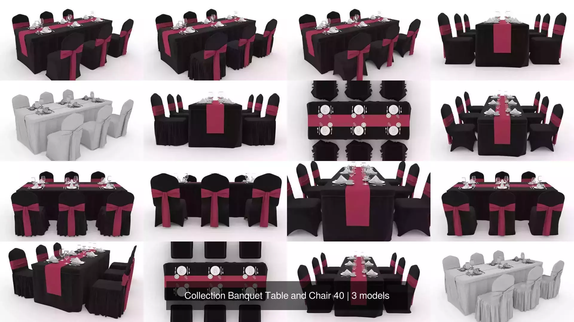 Collection Banquet Table and Chair 40 _1