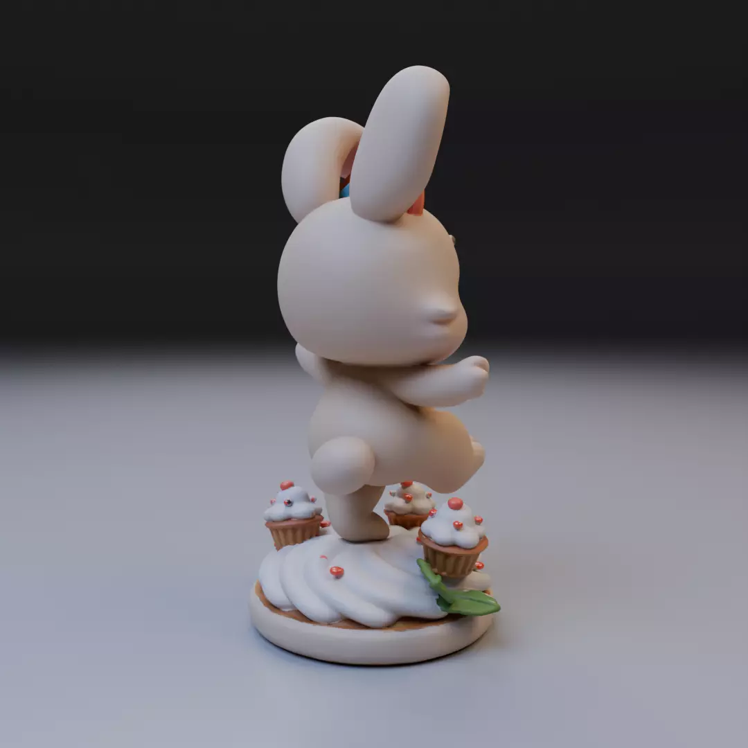 sweet bunny 3D print model_13