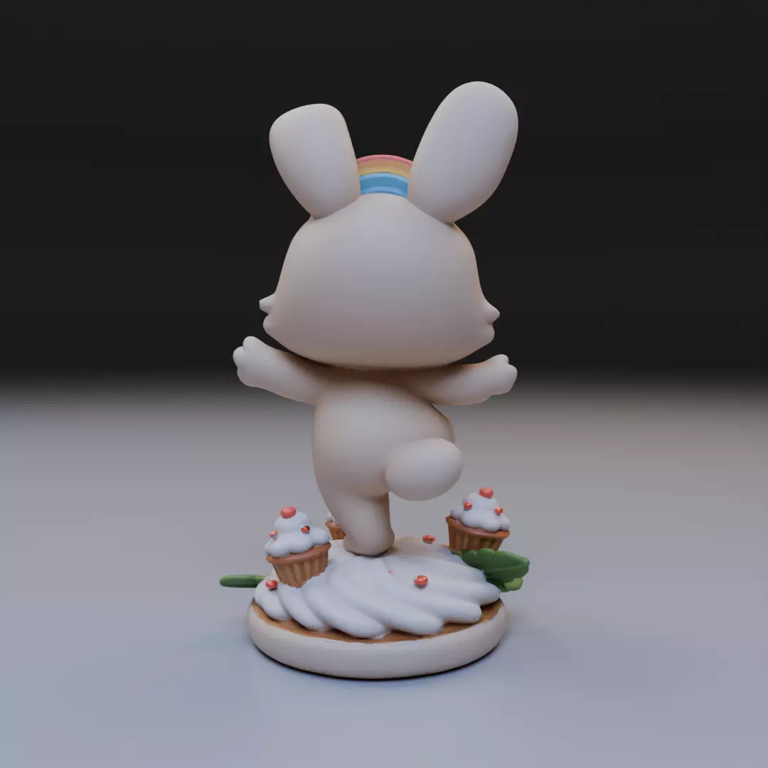 sweet bunny 3D print model_5