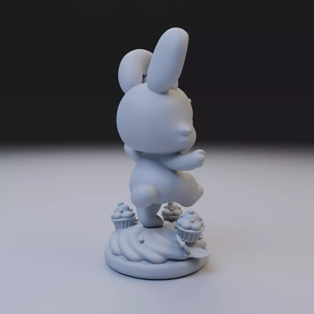 sweet bunny 3D print model_14