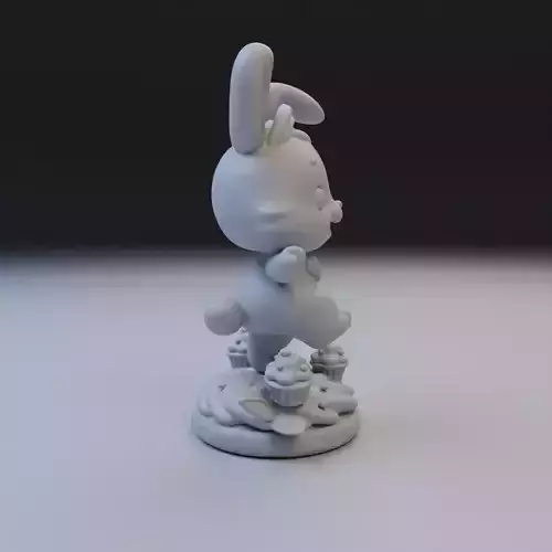 sweet bunny 3D print model 3