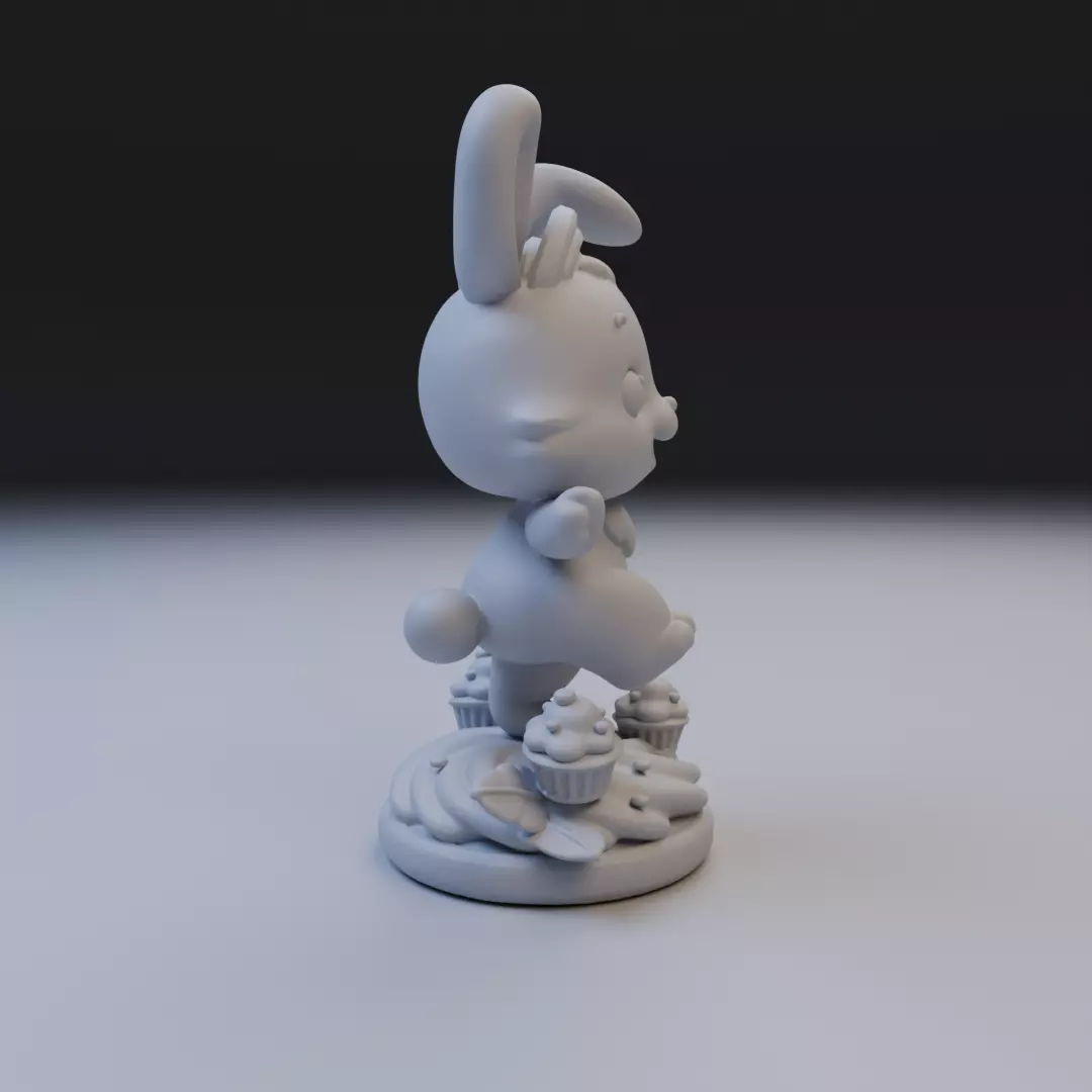sweet bunny 3D print model_2