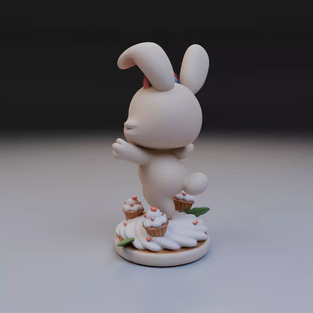 sweet bunny 3D print model_7