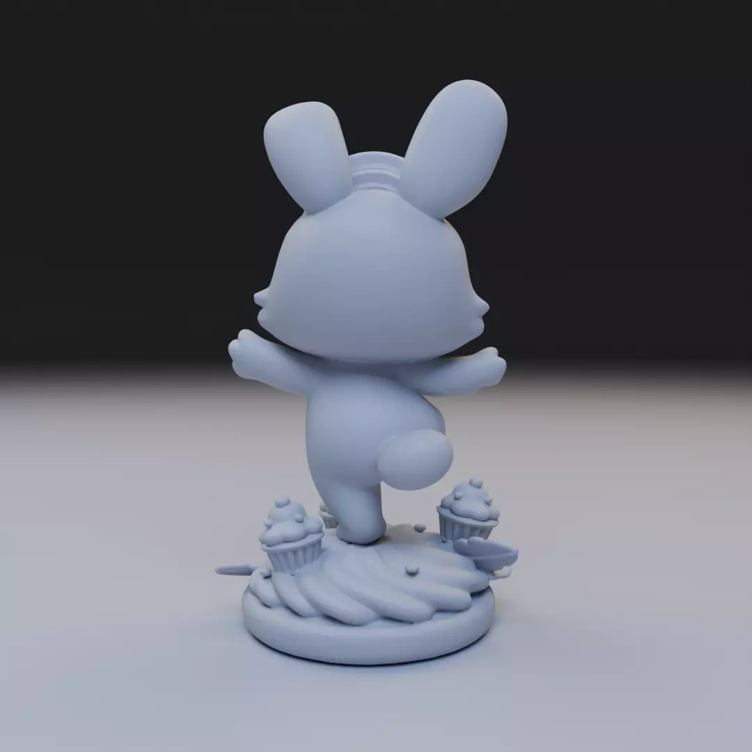 sweet bunny 3D print model_6