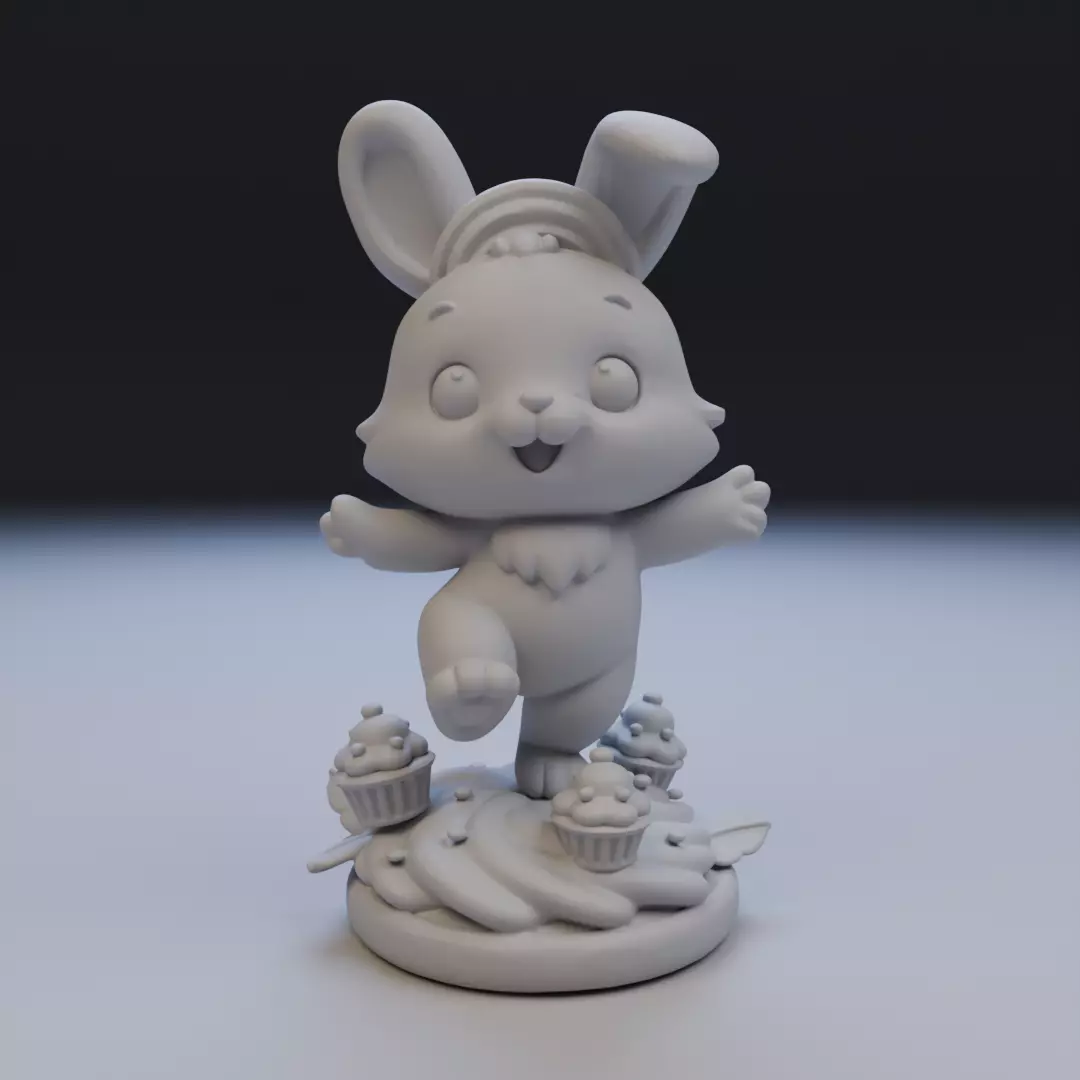 sweet bunny 3D print model_16