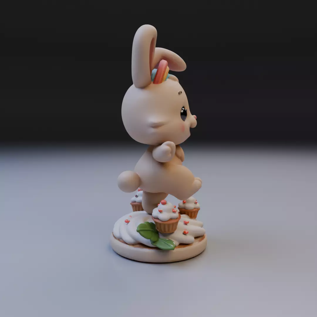 sweet bunny 3D print model_1