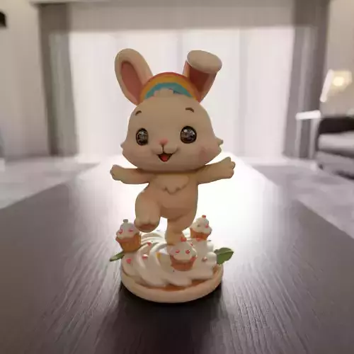 sweet bunny 3D print model