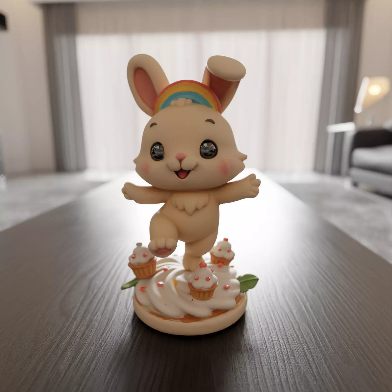 sweet bunny 3D print model_0