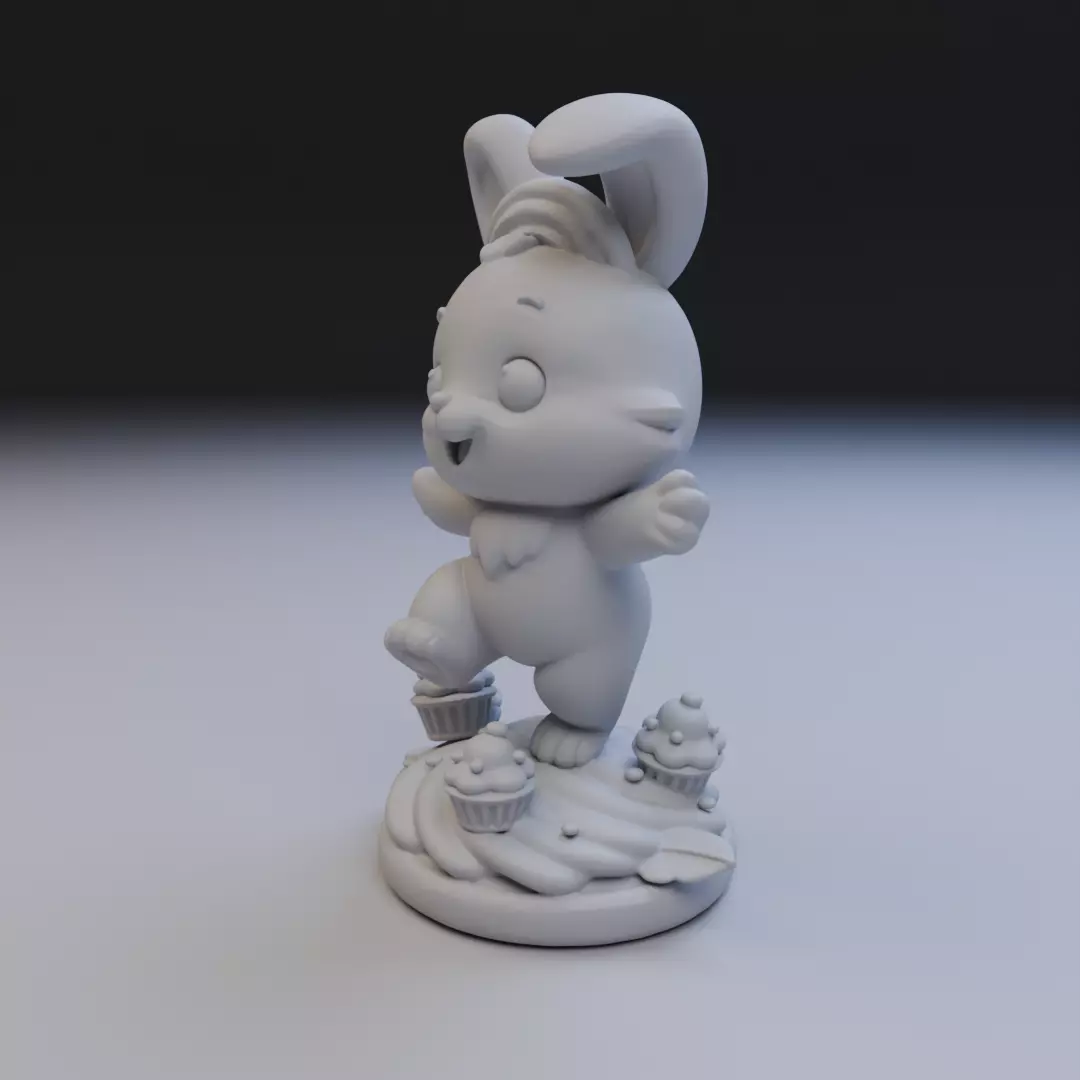sweet bunny 3D print model_10
