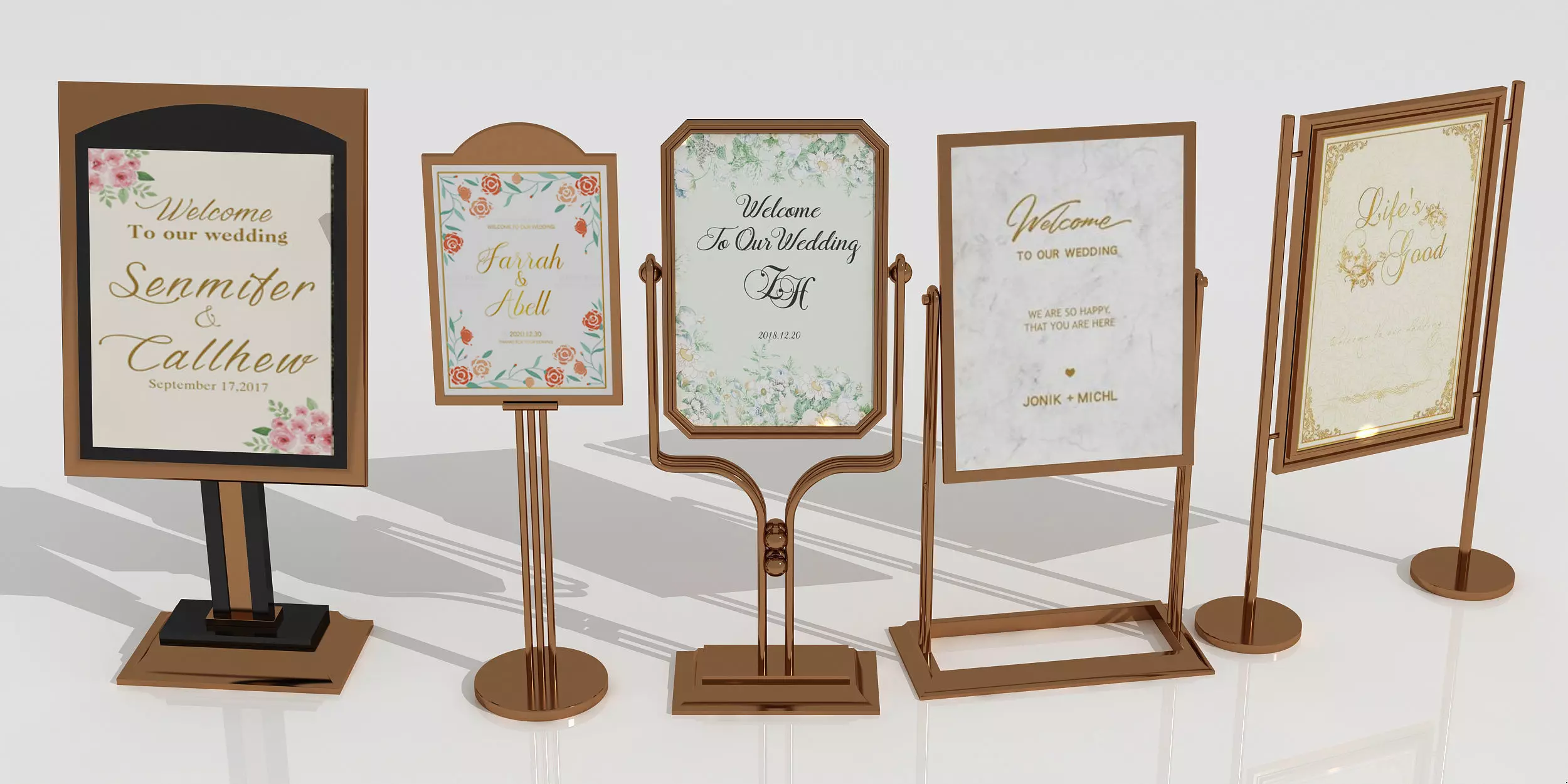Advertising stand street mockup 3D model