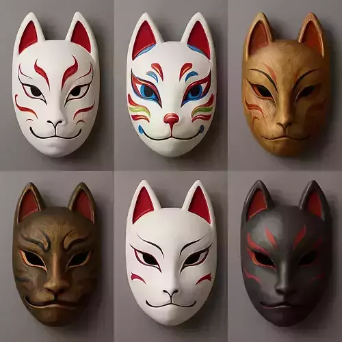 Japanese Fox Mask Kitsune Special Collection