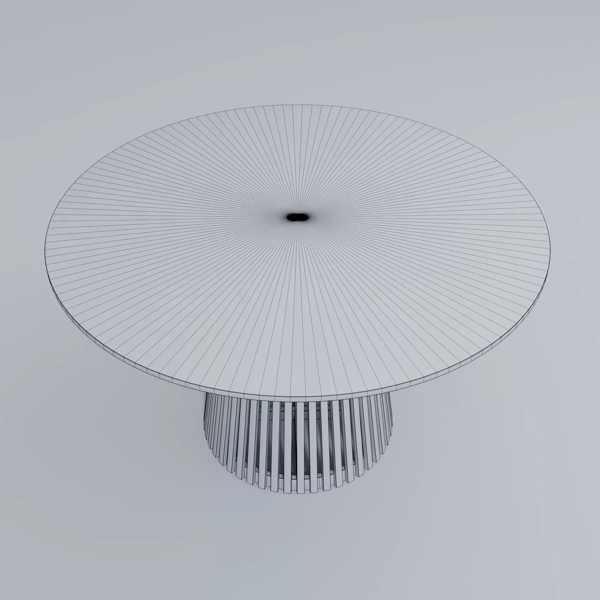 Kaiser Wooden Round Dining Table 3D model_3