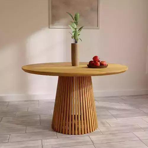 Kaiser Wooden Round Dining Table