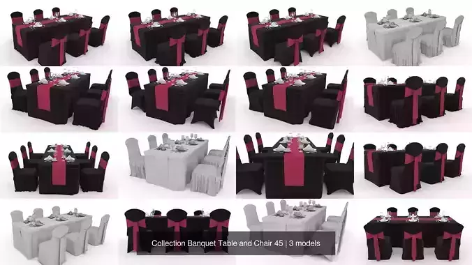 Collection Banquet Table and Chair 45