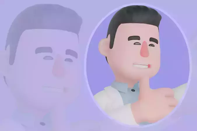 Stylized 3D Male Doctor Character - Pointing at First Aid Kit 3D model Stylized 3D Male Doctor Character - Pointing at First Aid Kit 3D model