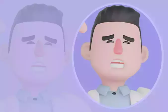 Stylized 3D Male Doctor Character-Walking Tired with FirstAidKit