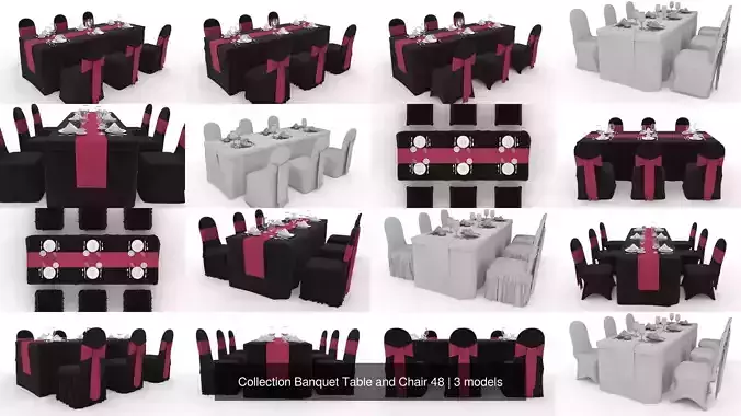 Collection Banquet Table and Chair 48