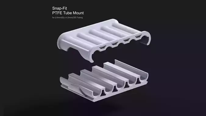 PTFE - Bowden - Tube Mounts 3D print model