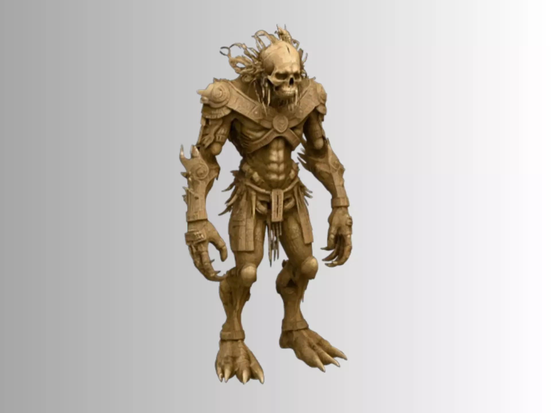Stone Guardian Free low-poly 3D model
