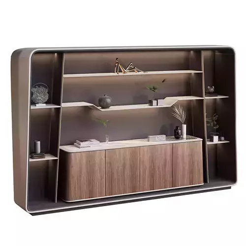 Office luxury bookcase cabinet H09
