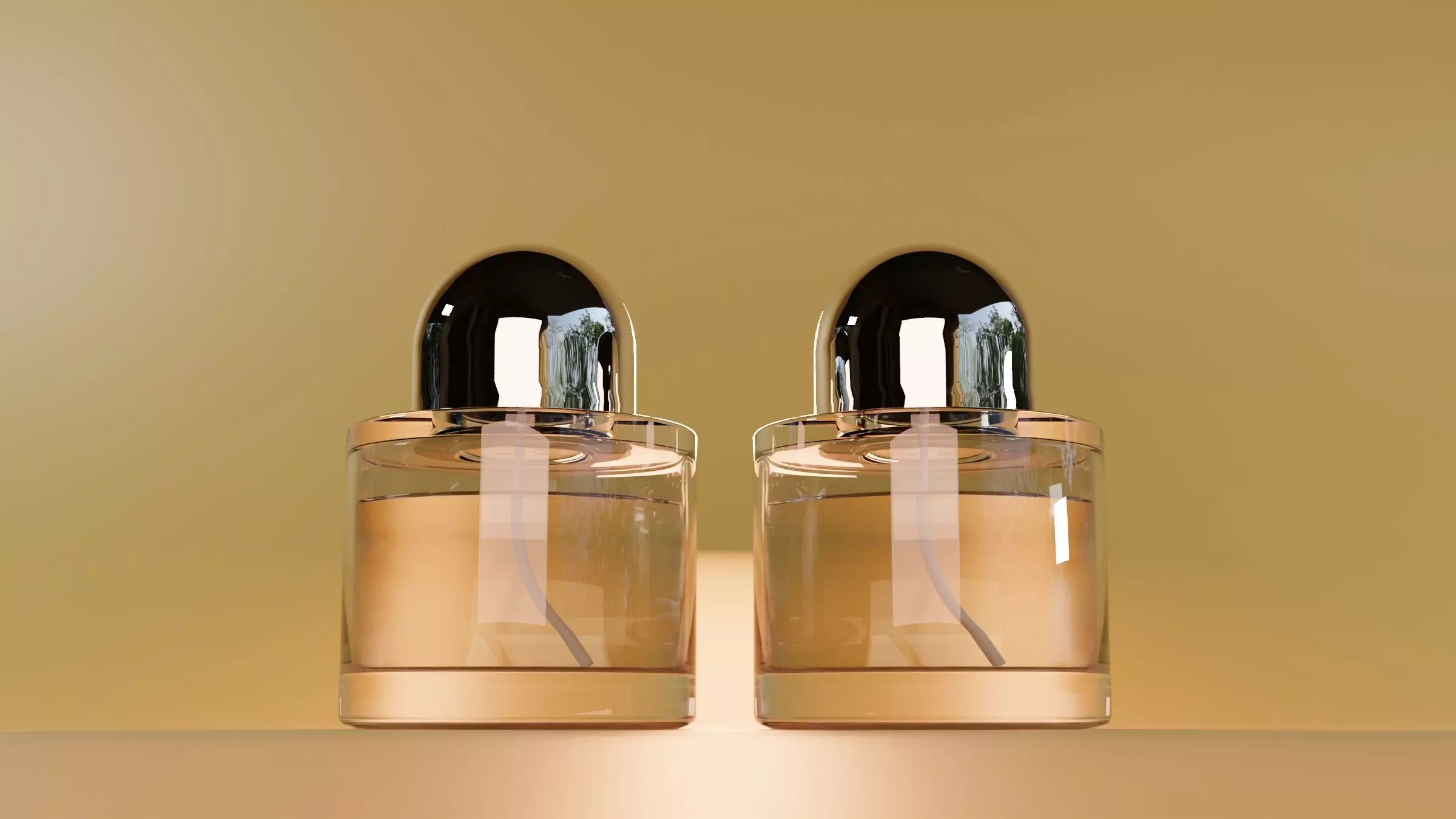 Realistic 3D Model Byredo Perfume Glass Bottle 3D model_1