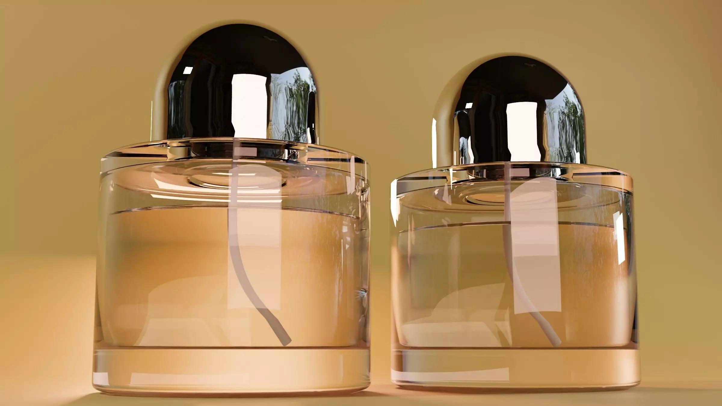 Realistic 3D Model Byredo Perfume Glass Bottle 3D model_0