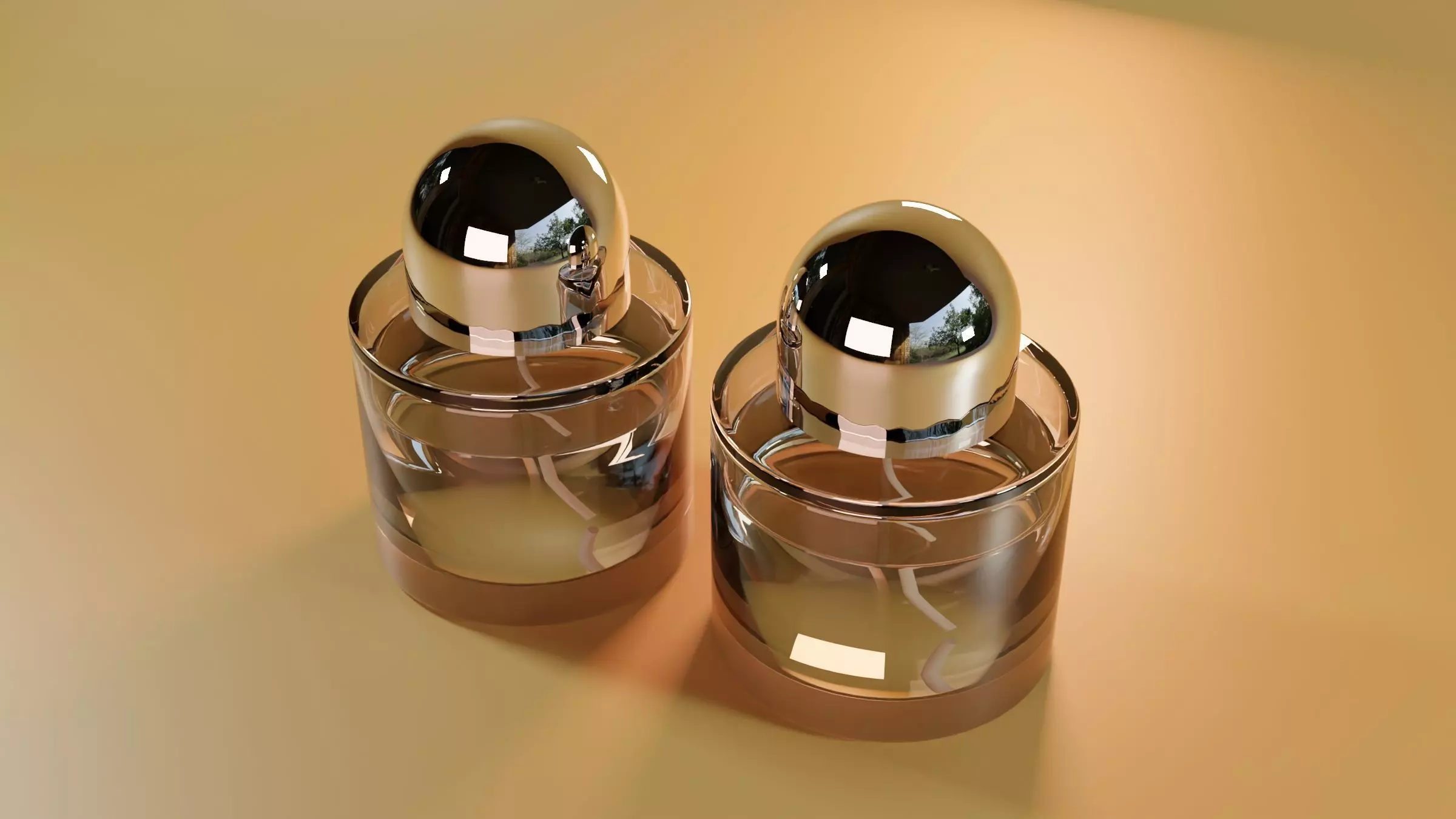 Realistic 3D Model Byredo Perfume Glass Bottle 3D model_2