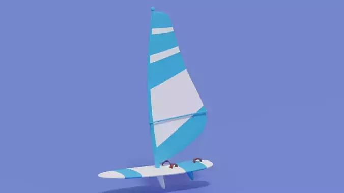 Cartoon Windsurf